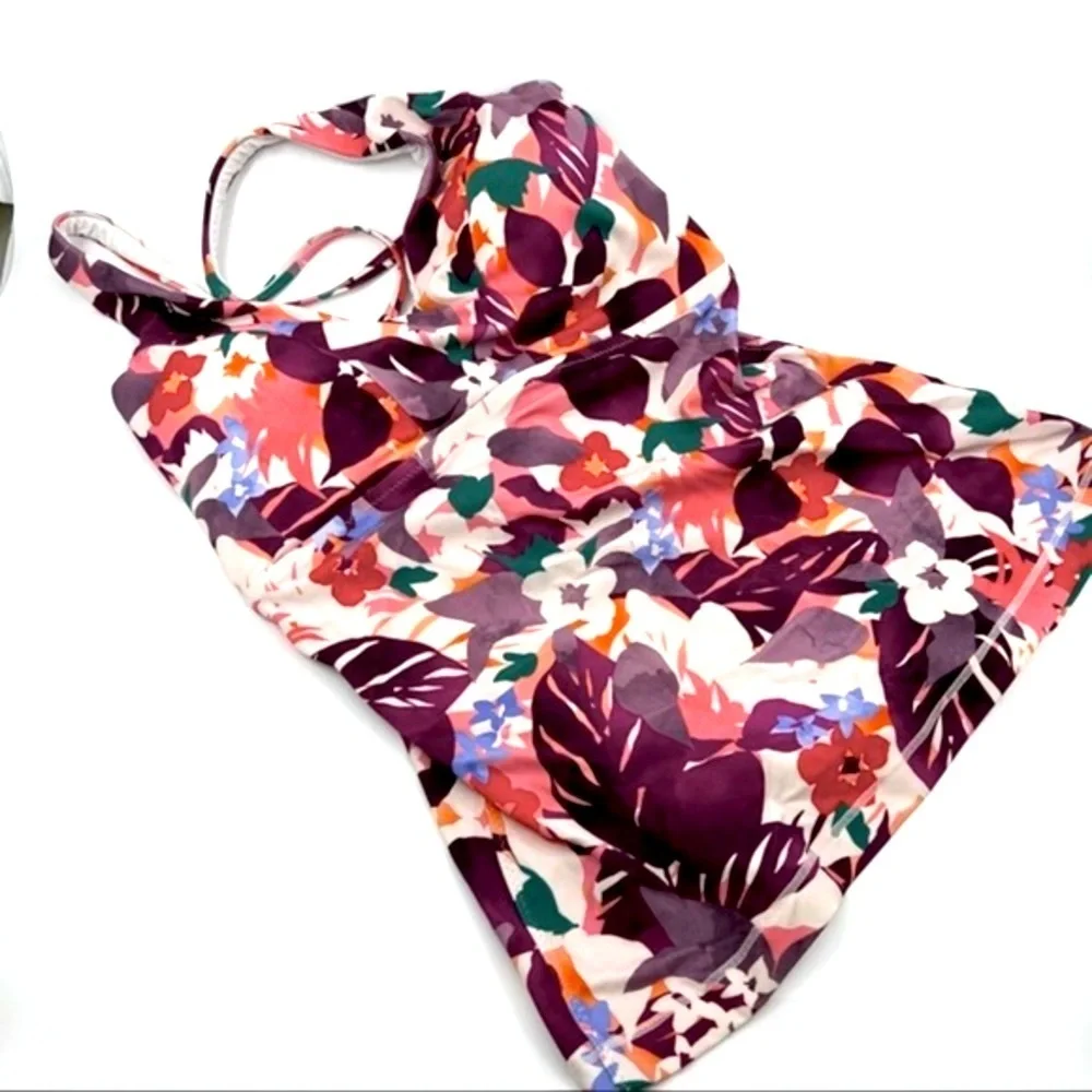 Athleta Small TALL Daybreak Triangle Tankini Top - Picture 2 of 10